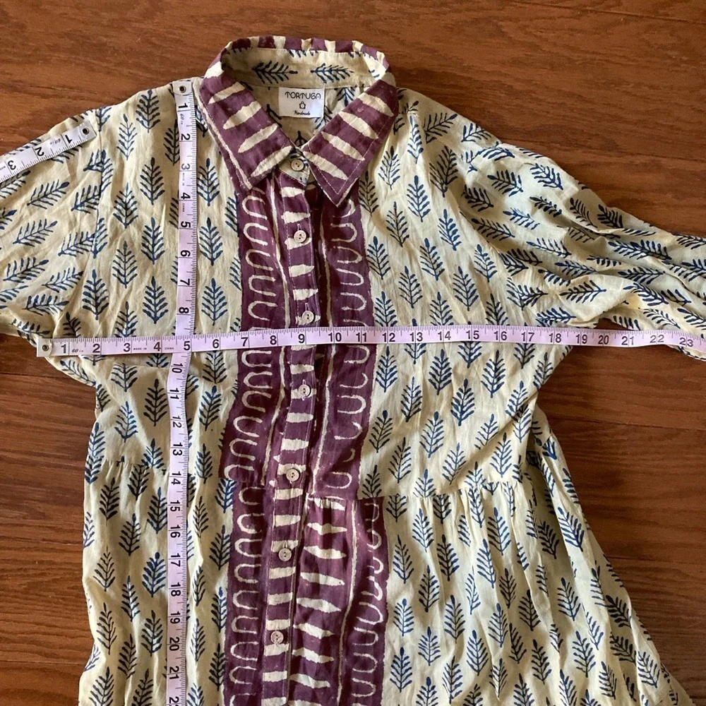 Tortuga Handmade Dress Size Small/Medium Cottagecore Peasant Pirates